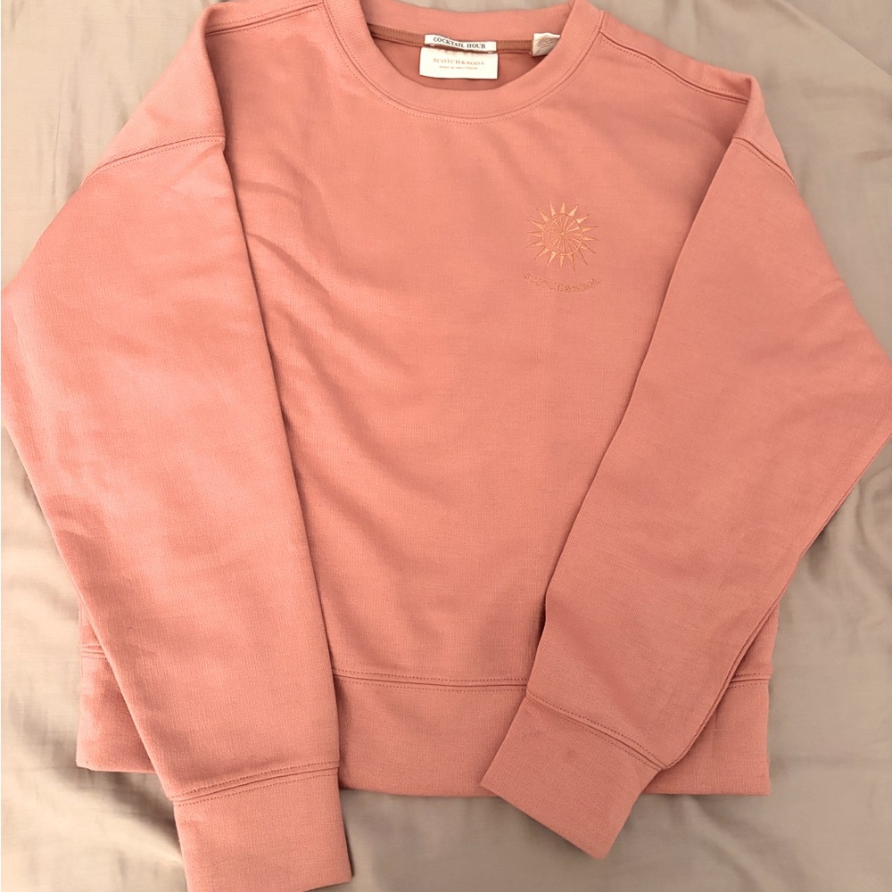 Scotch & Soda blush pink sweatshirt